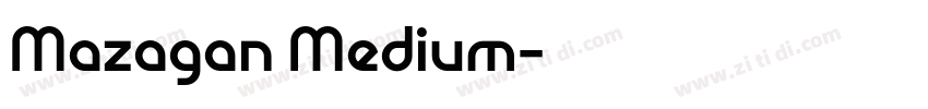 Mazagan Medium字体转换